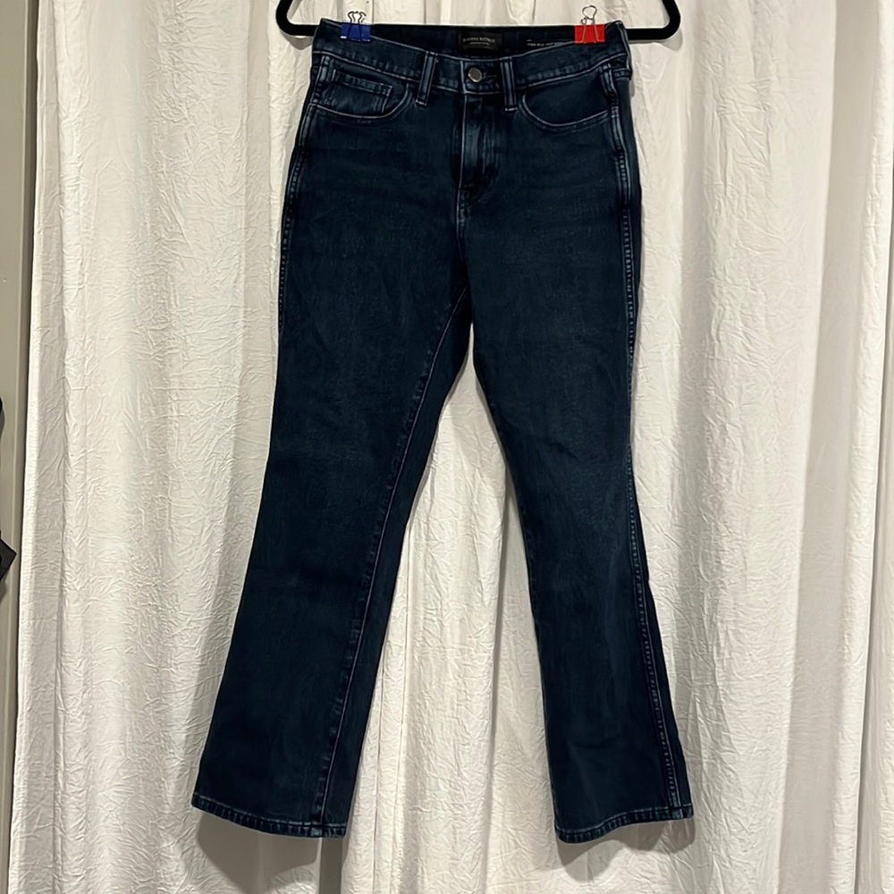 High rise crop boot jeans
